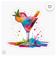 Splash Rainbow Cocktail Art 2