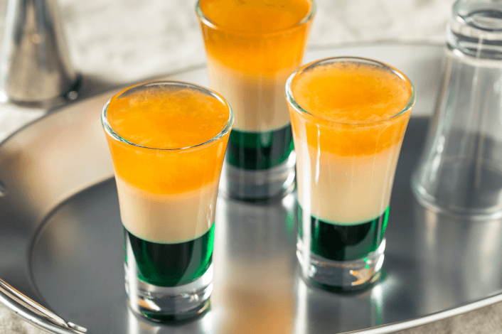 The Irish Flag Shot