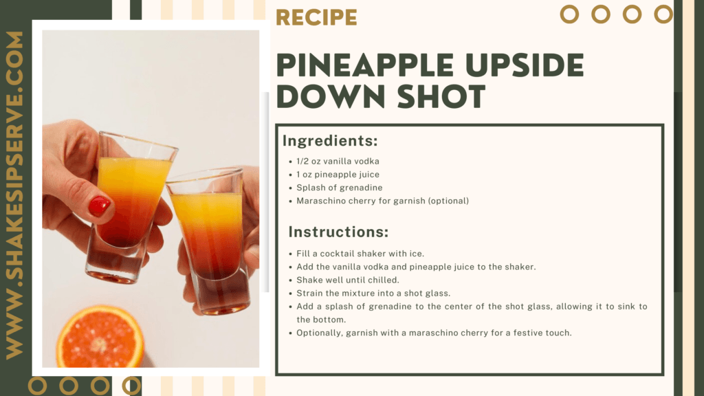 Pineapple Upside Down Cake Shot