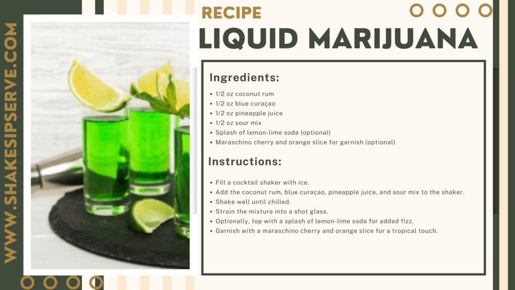 The Liquid Marijuana Shot