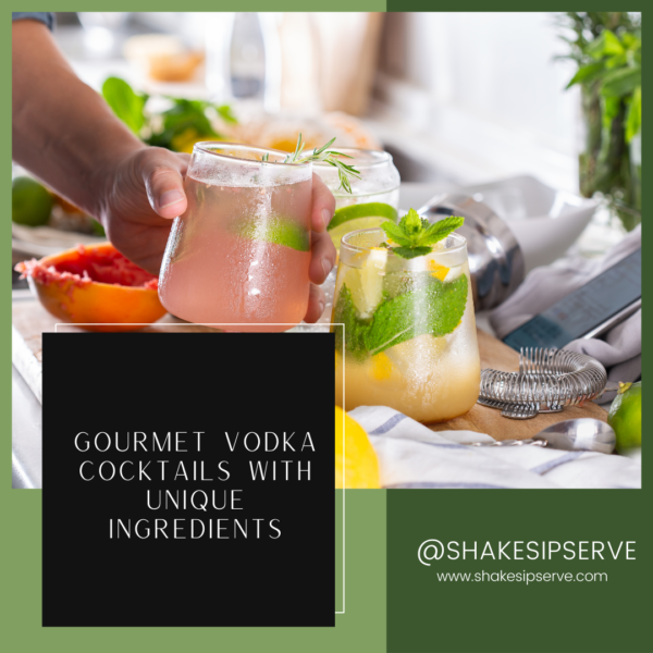 Gourmet Vodka Cocktails With Unique Ingredients