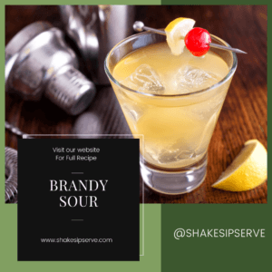 The Brandy Sour Cocktail