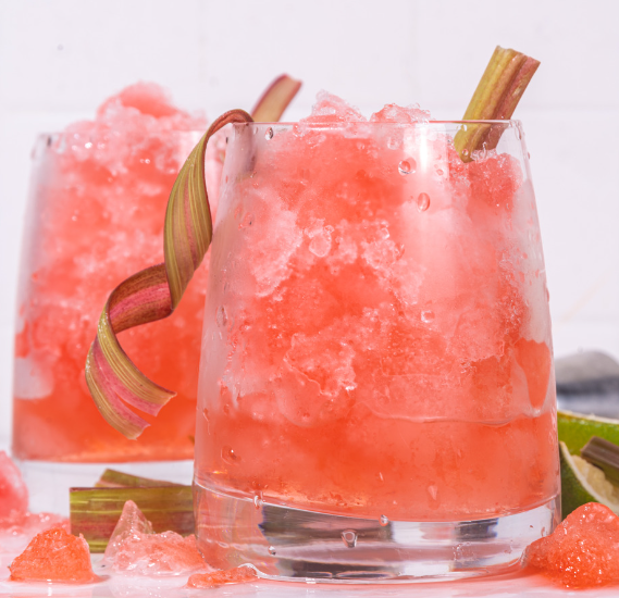 Rhubarb Ginger Fizz