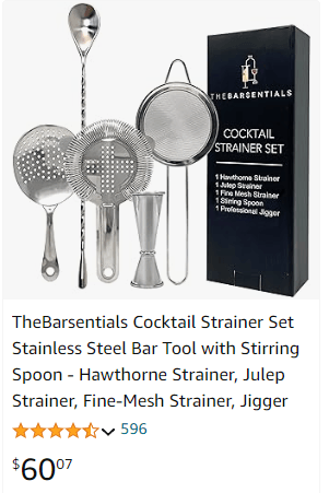 Thebarsentials Cocktail Strainer Set