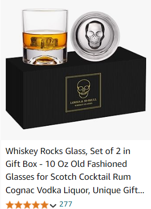 Whiskey Rum Glasses