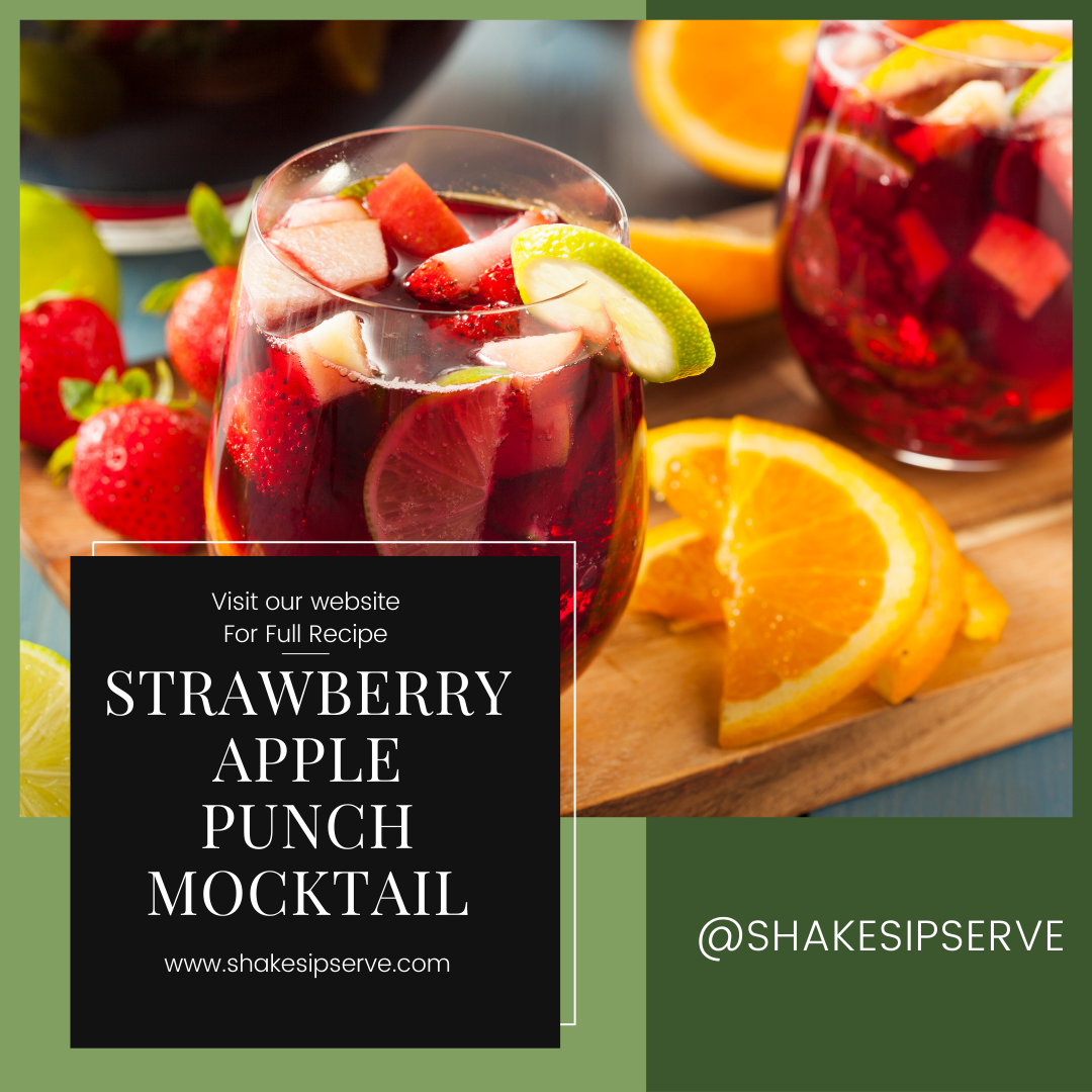 Strawberry Apple Punch Mocktail Recipes