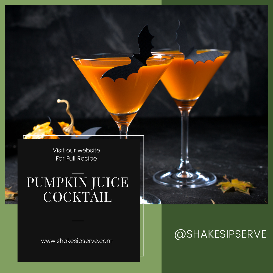 Pumpkin Juice Halloween Cocktail