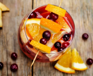 Cranberry Sangria Mocktail