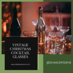Vintage Christmas Cocktail Glasses