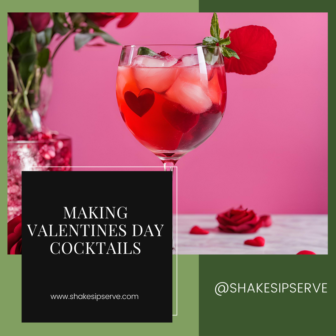 Making Valentines Day Cocktails