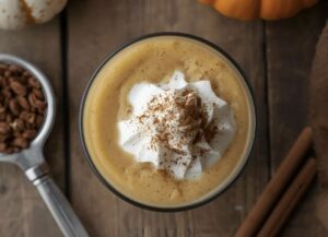 Pumpkin Pie Frappe Mocktail: A Creamy & Spiced Halloween Drink